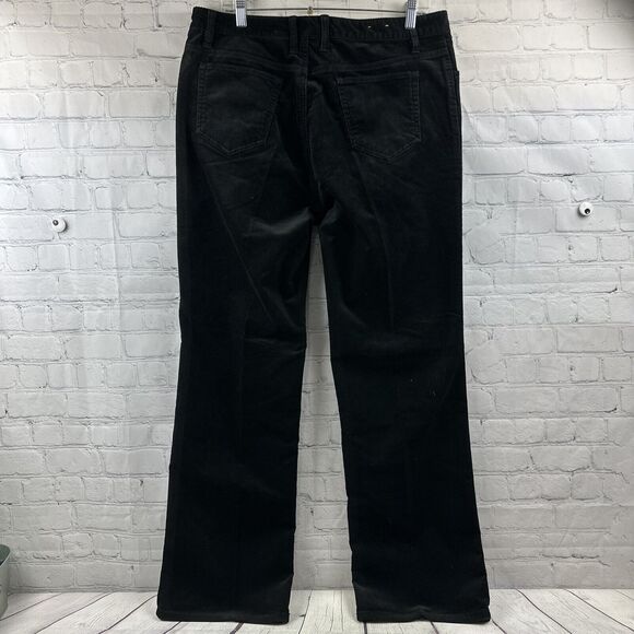Eddie Bauer Pants Womens 14 Black Corduroy‎ Straight Leg Stretch 36X31 - Picture 5 of 12